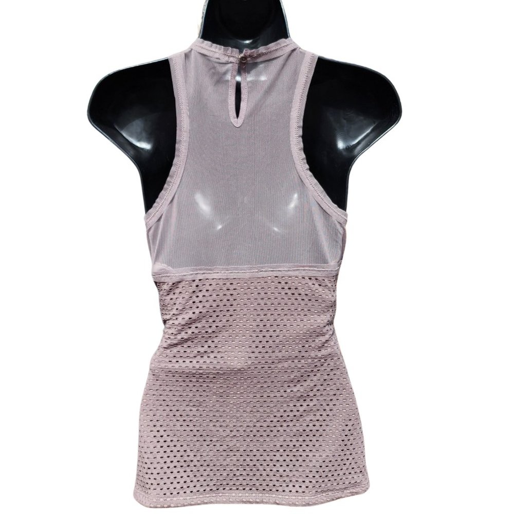 Bcbgmaxazria "Katlin" Geometric Sleeveless Mesh top, size small. - Picture 4 of 7